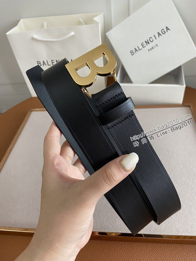Balenciaga女士皮帶 巴黎世家雙面用牛皮腰帶  jjp1253